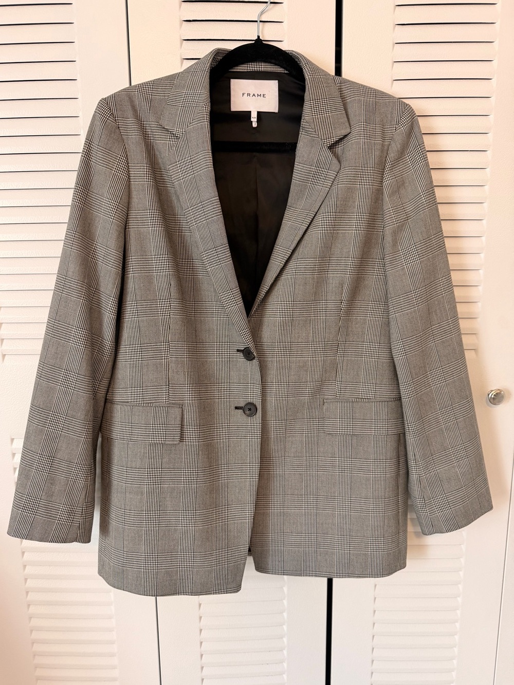 FRAME The Oversized Blazer in Noir Multi